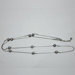BRIGHTON reversible pearl and jeweled‎ long necklace